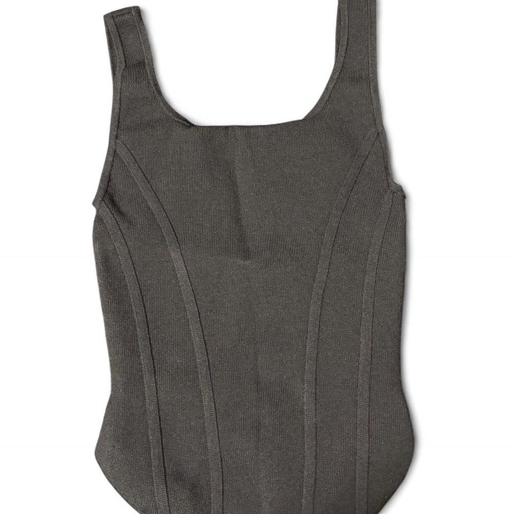 aritzia sculpt knit corset top